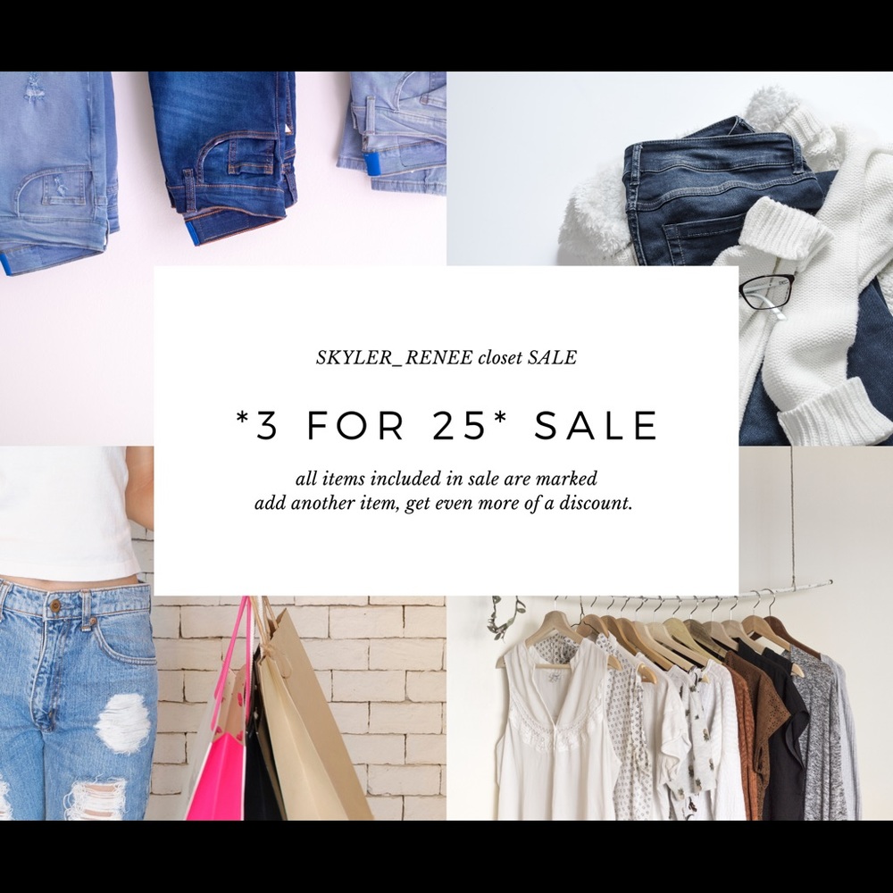 *3 for 25* Closet SALE